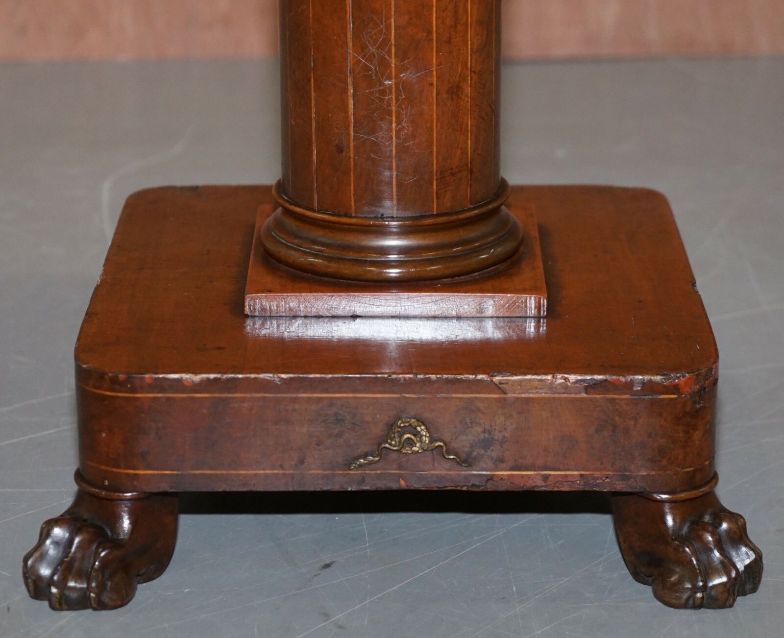 Stunning Napoleon III French Empire Revival Occasional Centre Table Marble Top photo Furniture