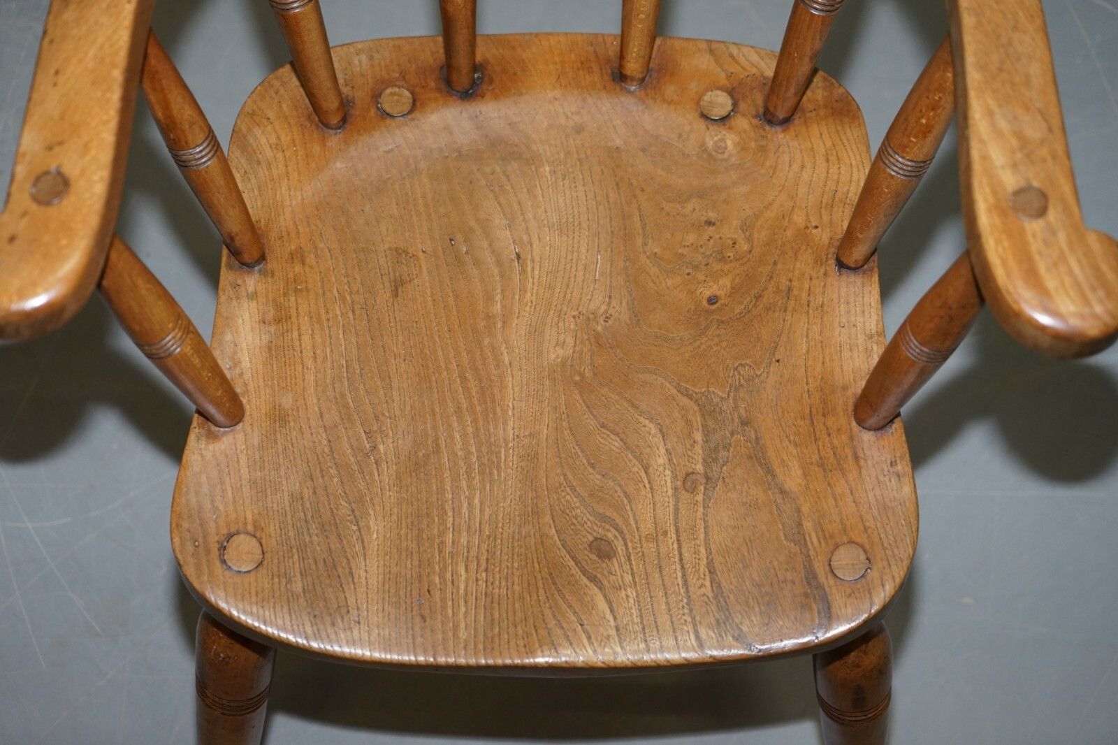 King Edward VII Crown Estate Stamped Captains Armchair O'haines High Wycombe photo vinterior