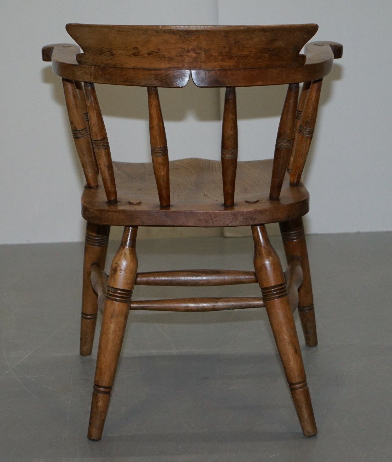 1620.0 King Edward VII Crown Estate Stamped Captains Armchair O'haines High Wycombe photo
