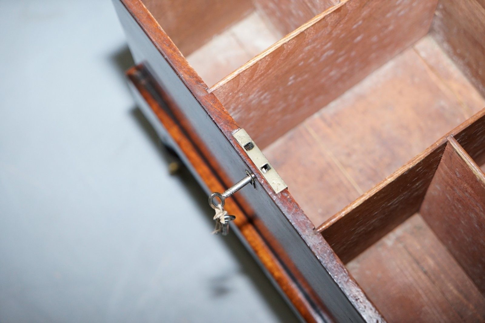 photo for sale Very Rare Regency Mahogany Cellarette Of Sarcophagus Form Raised On Turned Legs