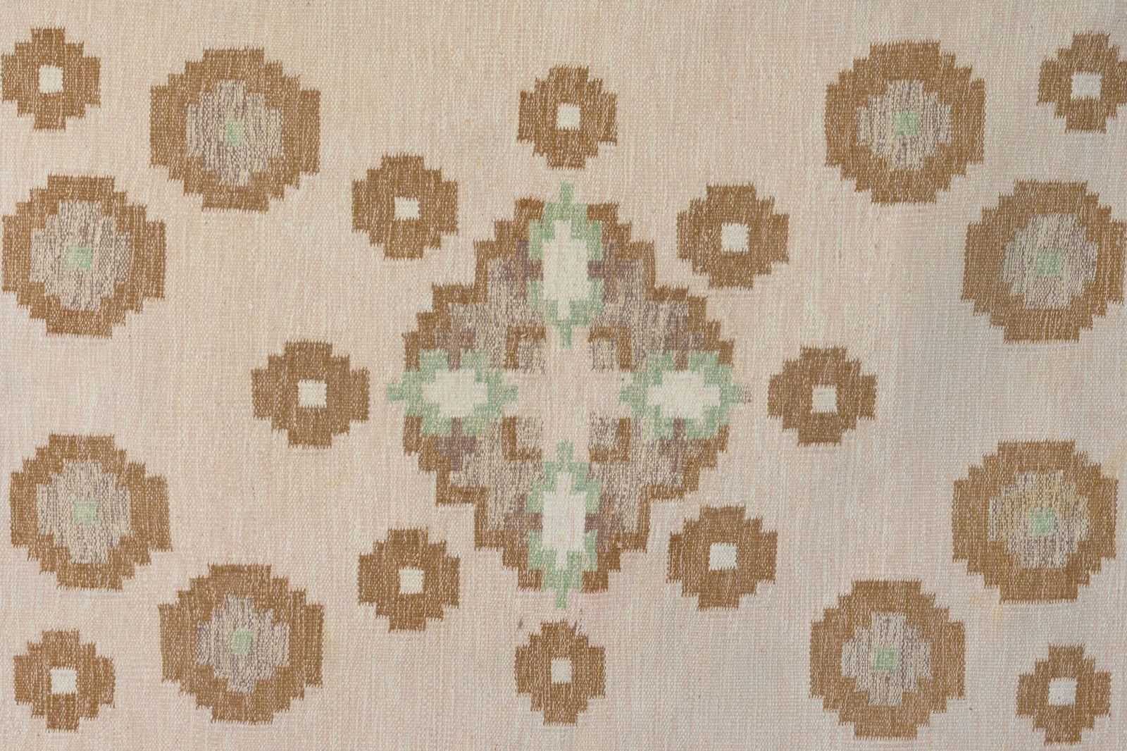 Swedish Kilim Signed E photo for sale