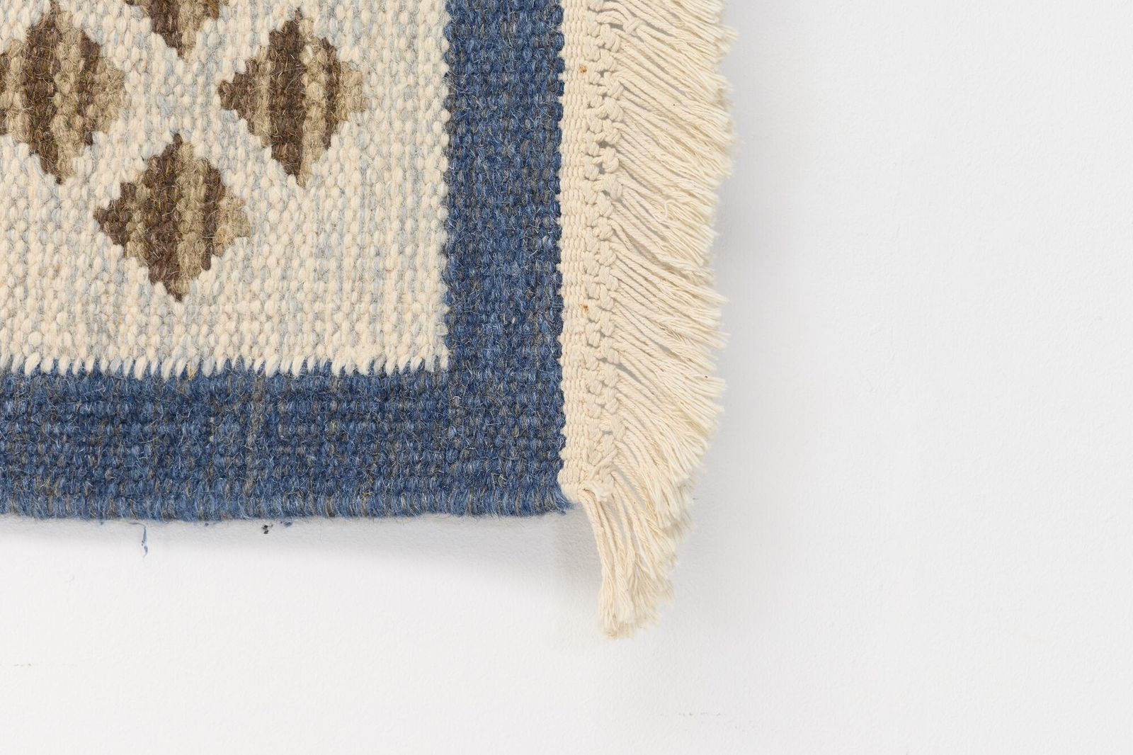 Diamond Edged Swedish Kilim photo furniture