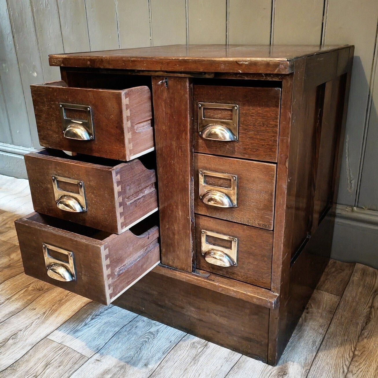 Antique Bank Teller Drawer's, 1940s photo 450.0