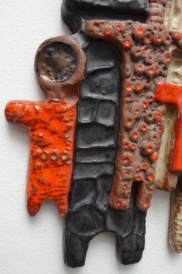 Belgian Ceramic Wall Art By Rogier Vandeweghe For Perignem, 1950s photo vinterior