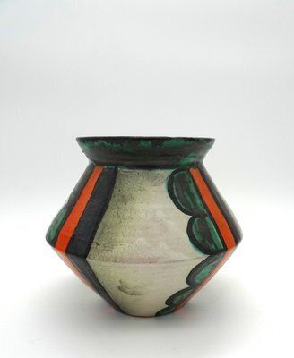 Home Decor Art Deco Ceramic Vase By Friedrich Goldscheider For Goldscheider Manufactory, Vienna, Austria, 1930s photo