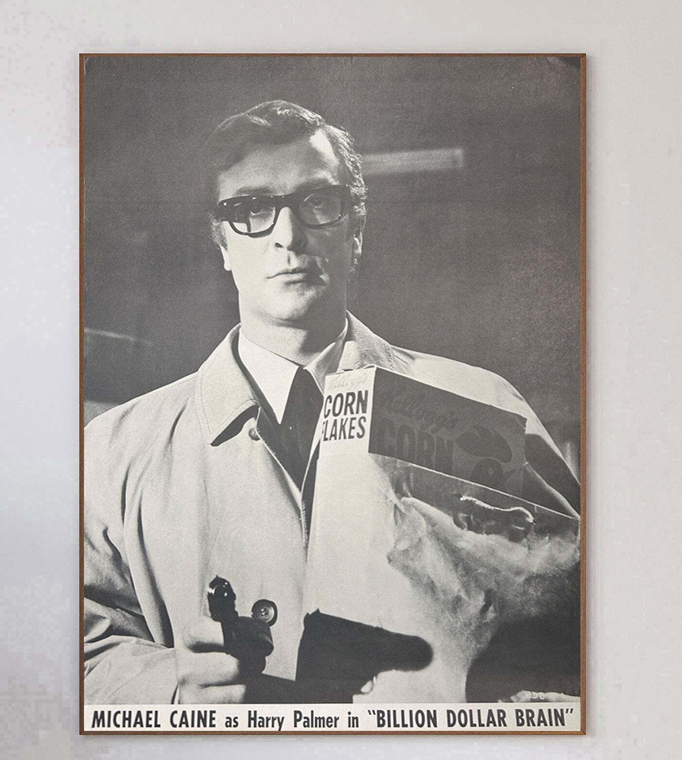 The Billion Dollar Brain   Michael Caine Original Vintage Poster photo 535.0