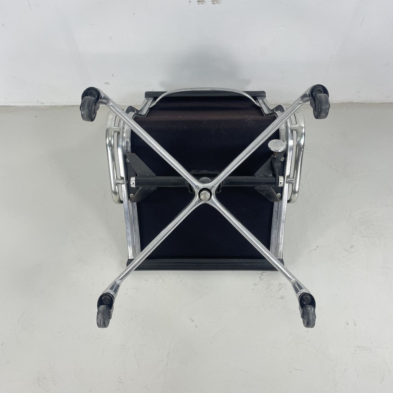 photo for sale Eames Black Leather Soft Pad Group Chair