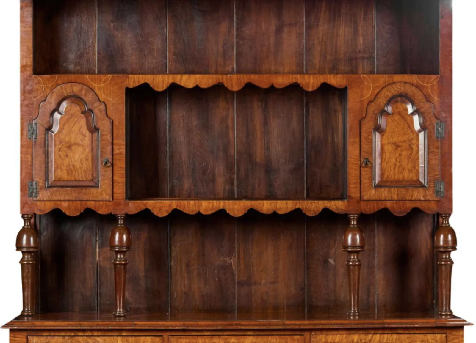 Burr Walnut Dresser, 1910s, Antique photo furniture