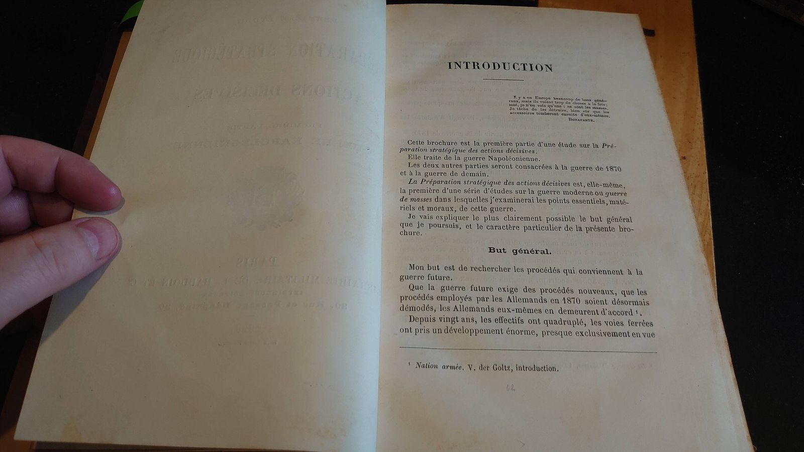 La Guerre De Masses (Mass War)   Tomes (Volumes) I & II   Napoleonic And Franco Prussian Wars   Very Good Condition   1890 93   In French photo 85.0