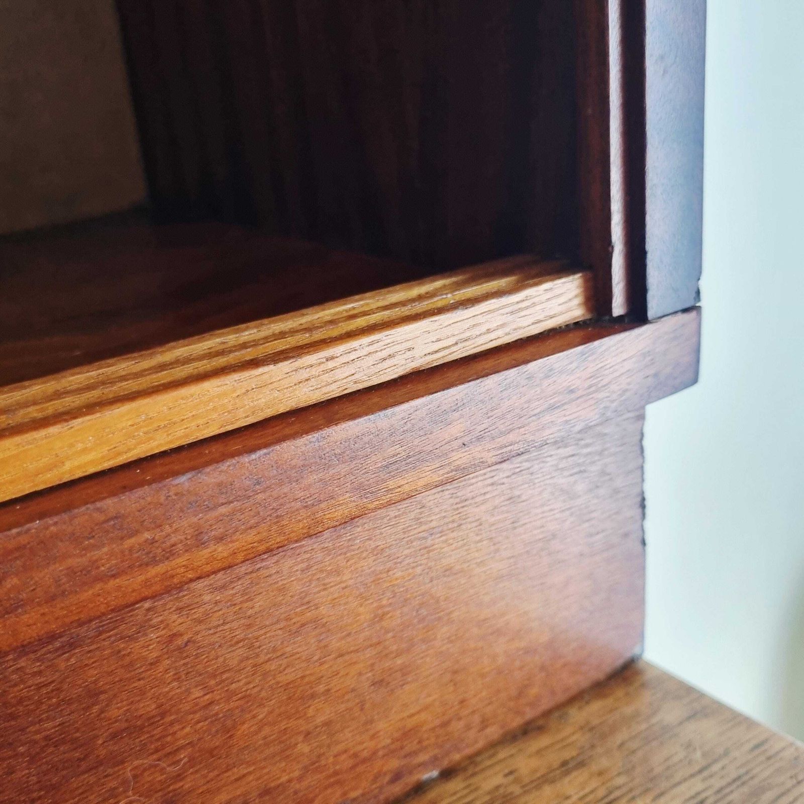 Large Teak Mcm Cabinet With Sliding Glass Doors By Morris Of Glasgow photo Furniture