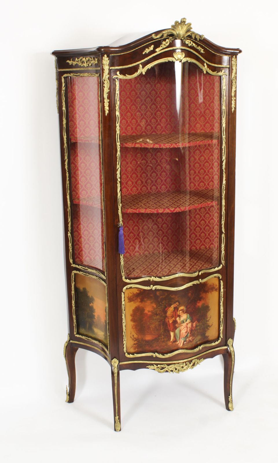photo for sale Antique French Vernis Martin Display Cabinet Vetrine Circa 1880 19th C