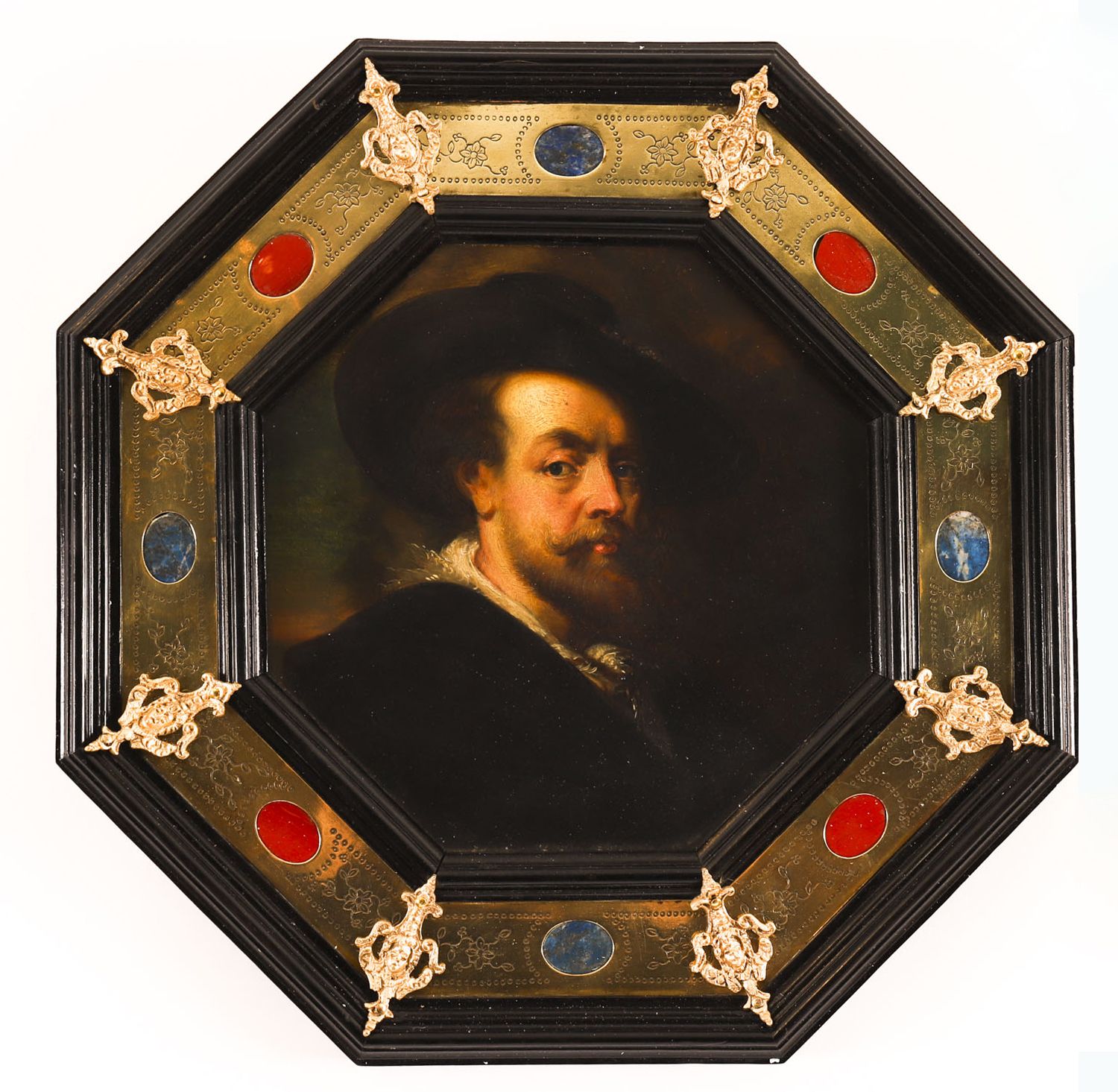 photo for sale Antique Self Portrait Rubens By F. Flor For Flor & Findel 19th C