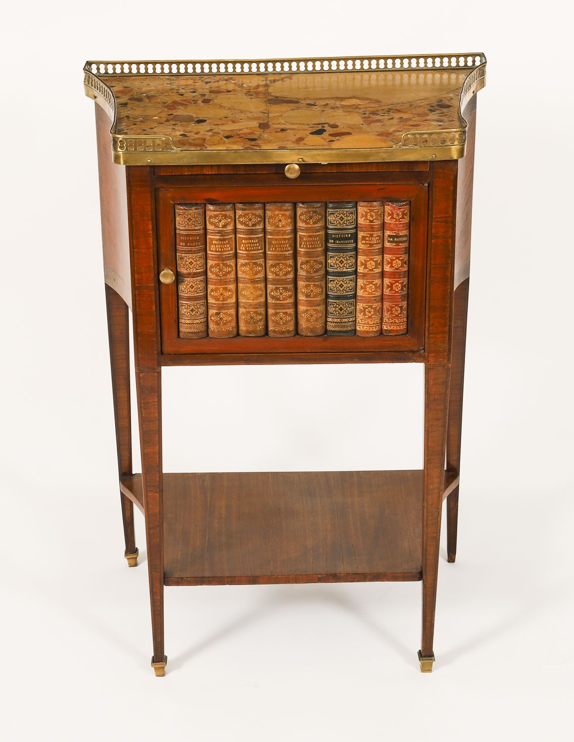 Antique Pair French Walnut & Tulipwood Bedside Cabinets C1900 photo buy