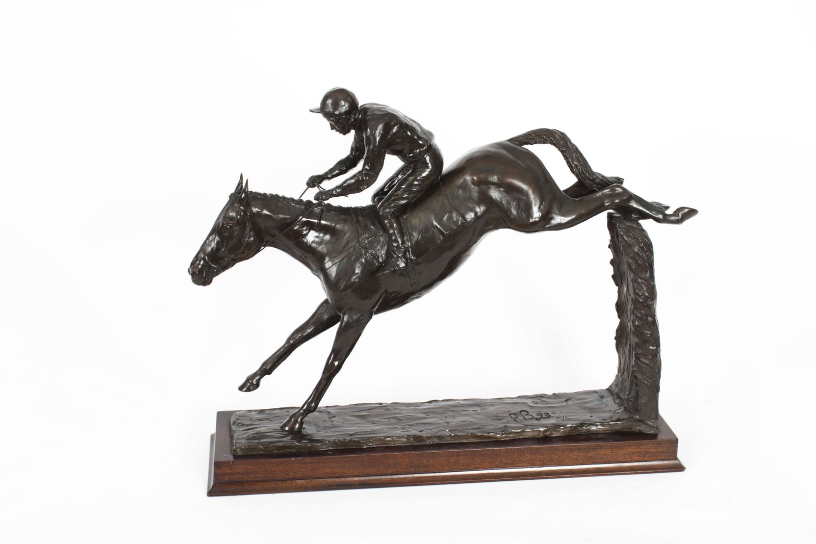 Large Patinated Bronze Figure Of "Docklands Express" By Philip Blacker Date 1993 photo 5500.0