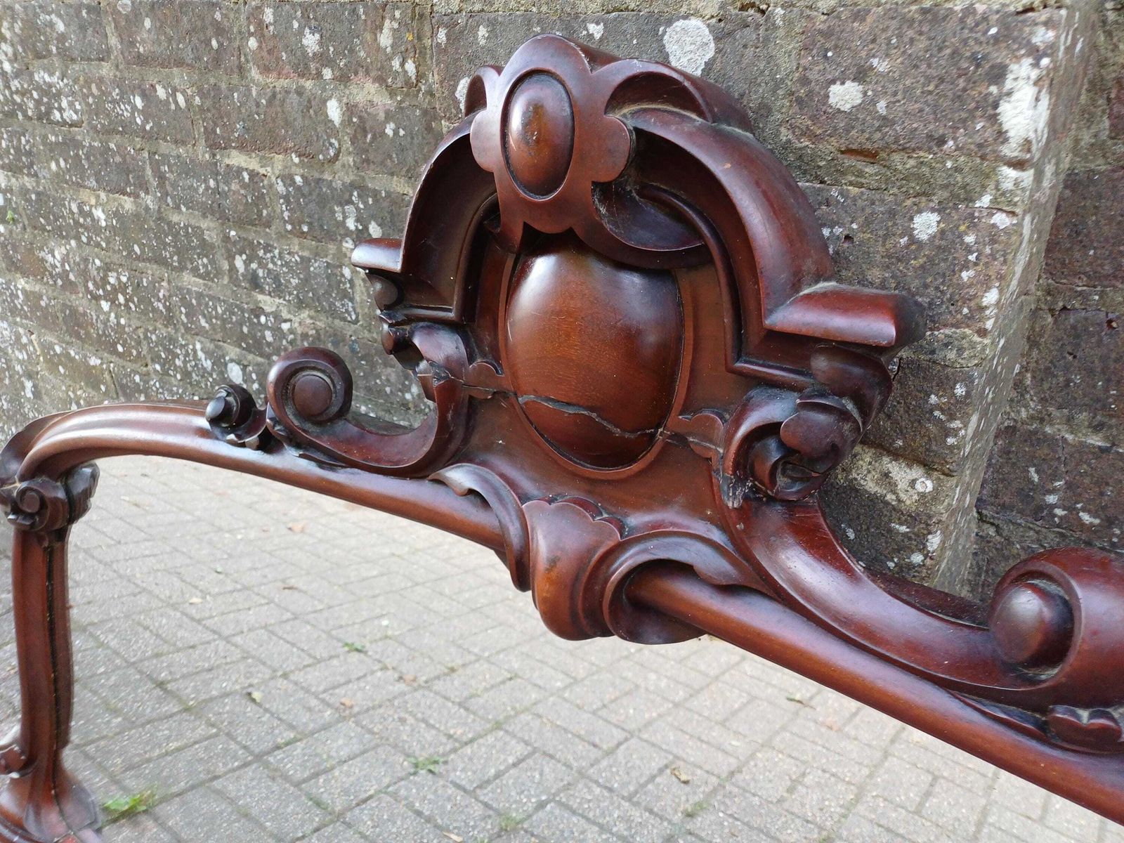 Enormous Antique Victorian Mahogany Overmantel Mirror Ornate Carved Pediment Large Fireplace Or Hallway Mirror photo furniture