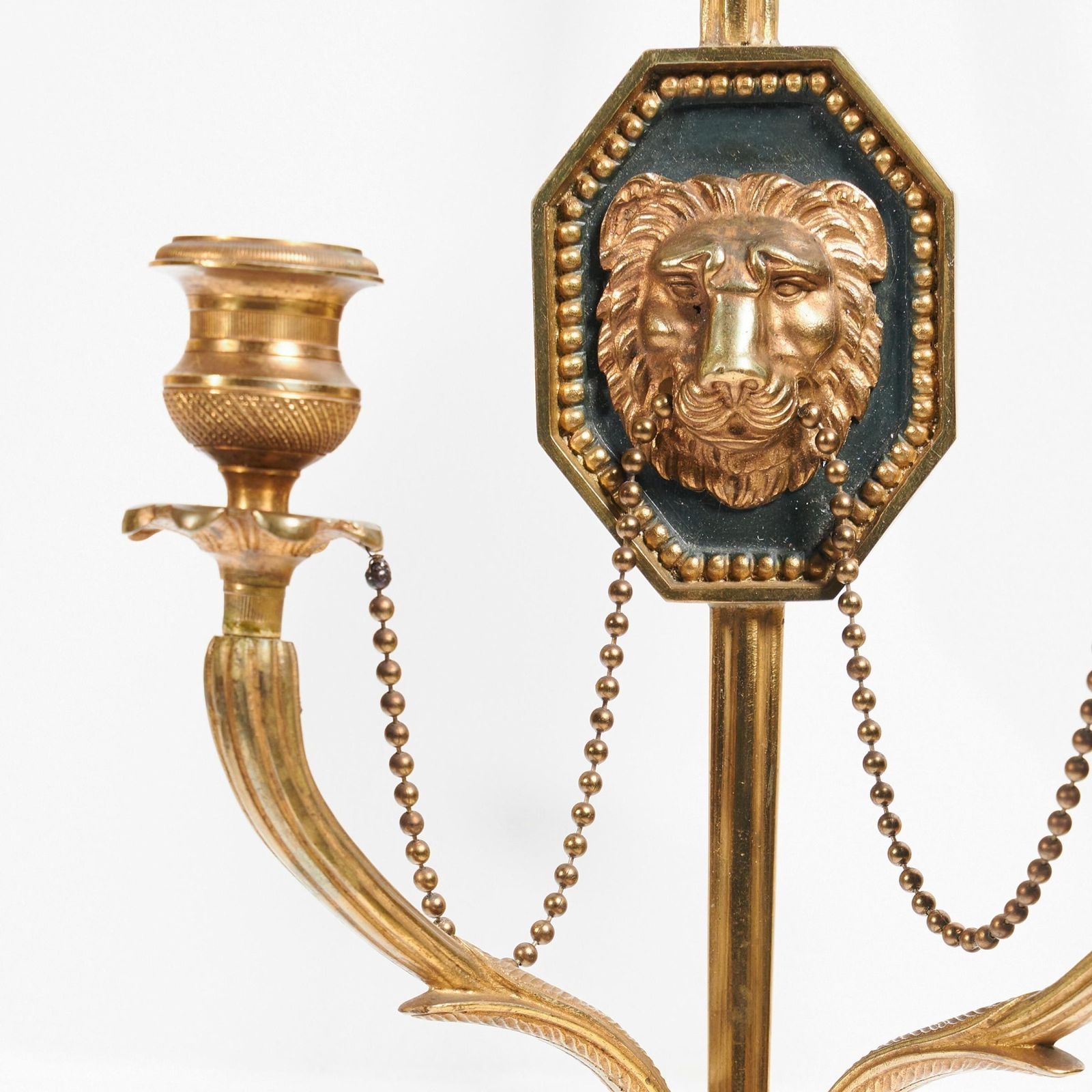 Fine Pair Of Italian Ormolu Wall Lights Or Appliques In The French Empire Style photo buy