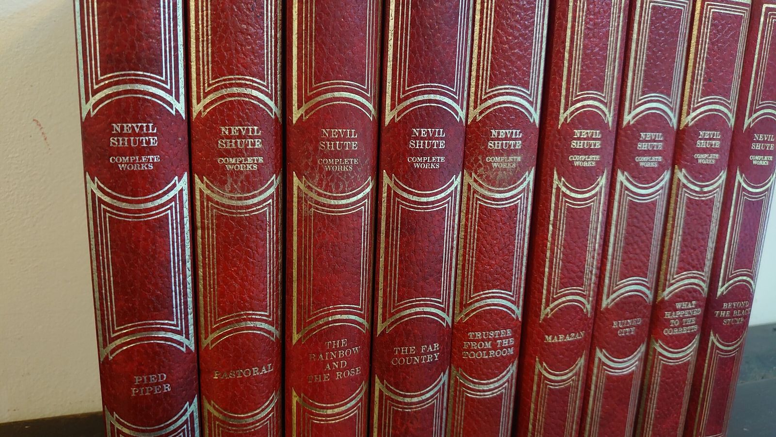 Part Works Of Nevil Shute   10 Books (9 Pictured)  Out Of 20/23 Books Of A Complete Set   Very Good Condition photo furniture