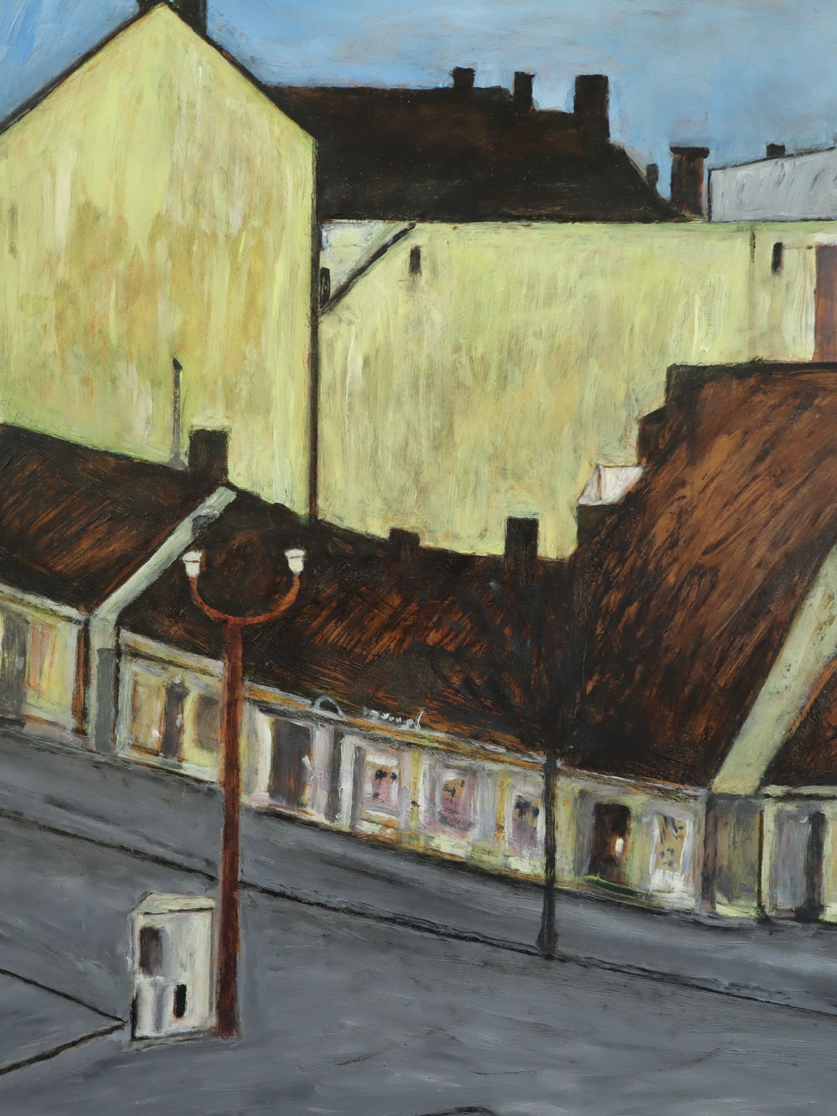 Quiet Street Corner Oil Painting photo buy