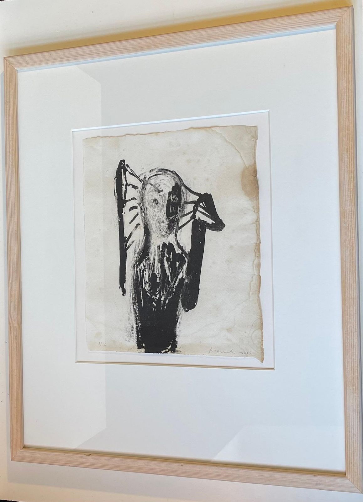 Peter Brandes (1944 2025) Song For Homer's Odyssey   Black On Stressed Paper photo for sale
