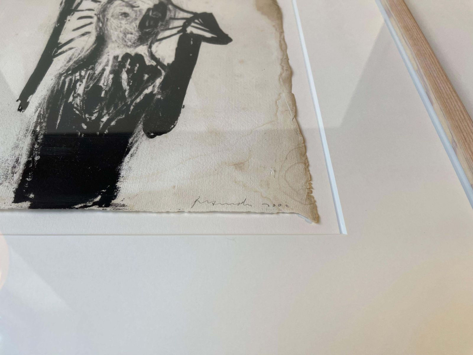 Peter Brandes (1944 2025) Song For Homer's Odyssey   Black On Stressed Paper photo vinterior