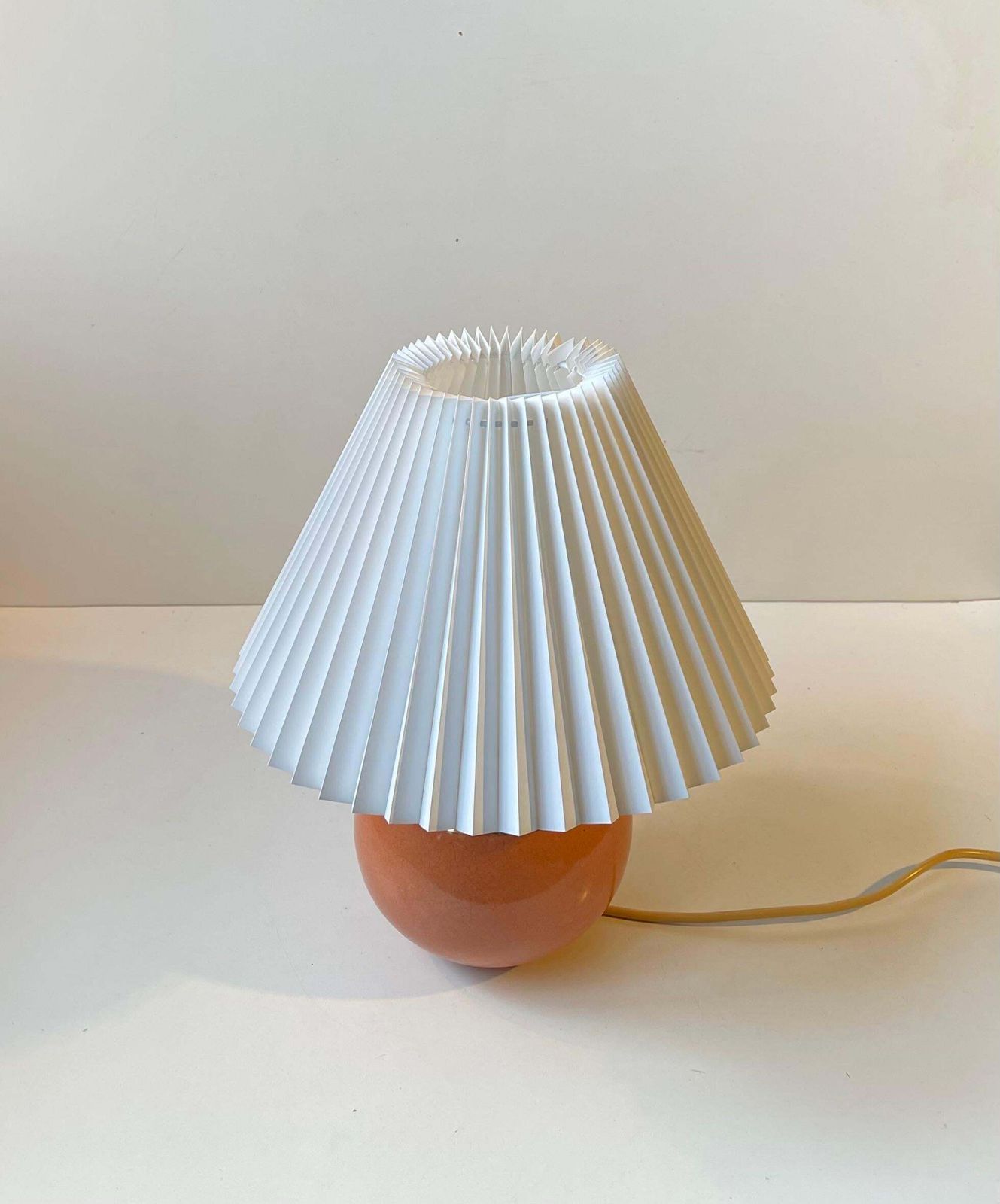 photo furniture Art Deco Glazed Spherical Table Lamp By E. F. F. Copenhagen, 1930s