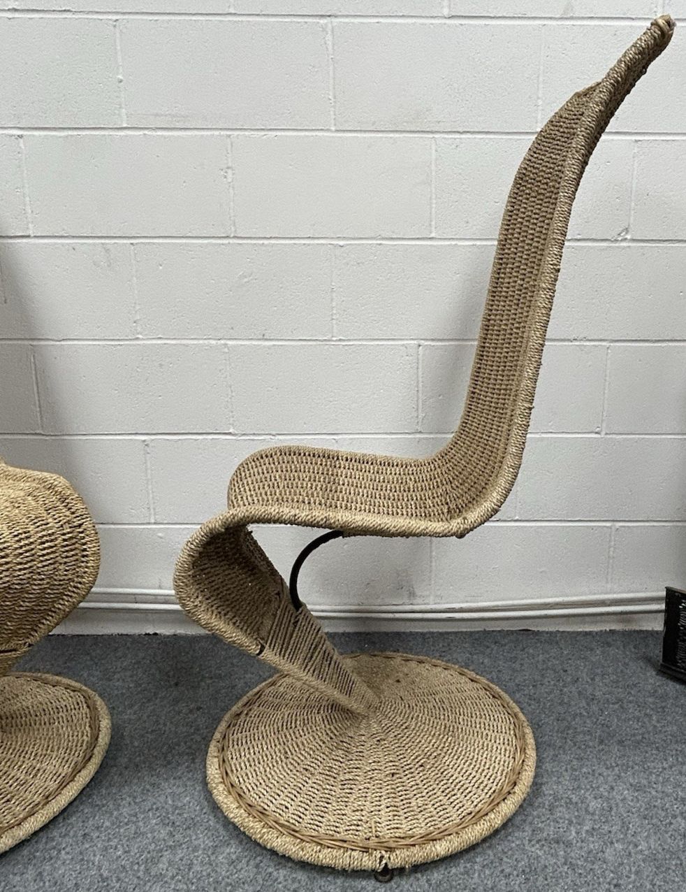 Pair Of Marzio Cecchi 'S' Chairs Iconic Mid Century Italian Timeless Design photo vinterior