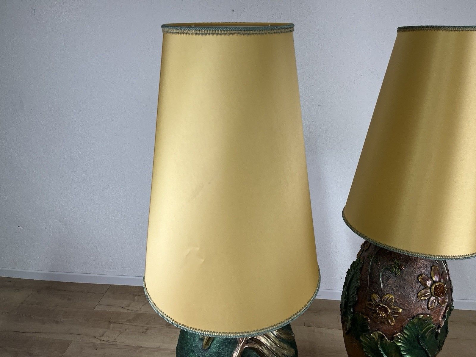 Pair Of 80’s Vintage Design Decorative Terracotta Lamps photo 795.0