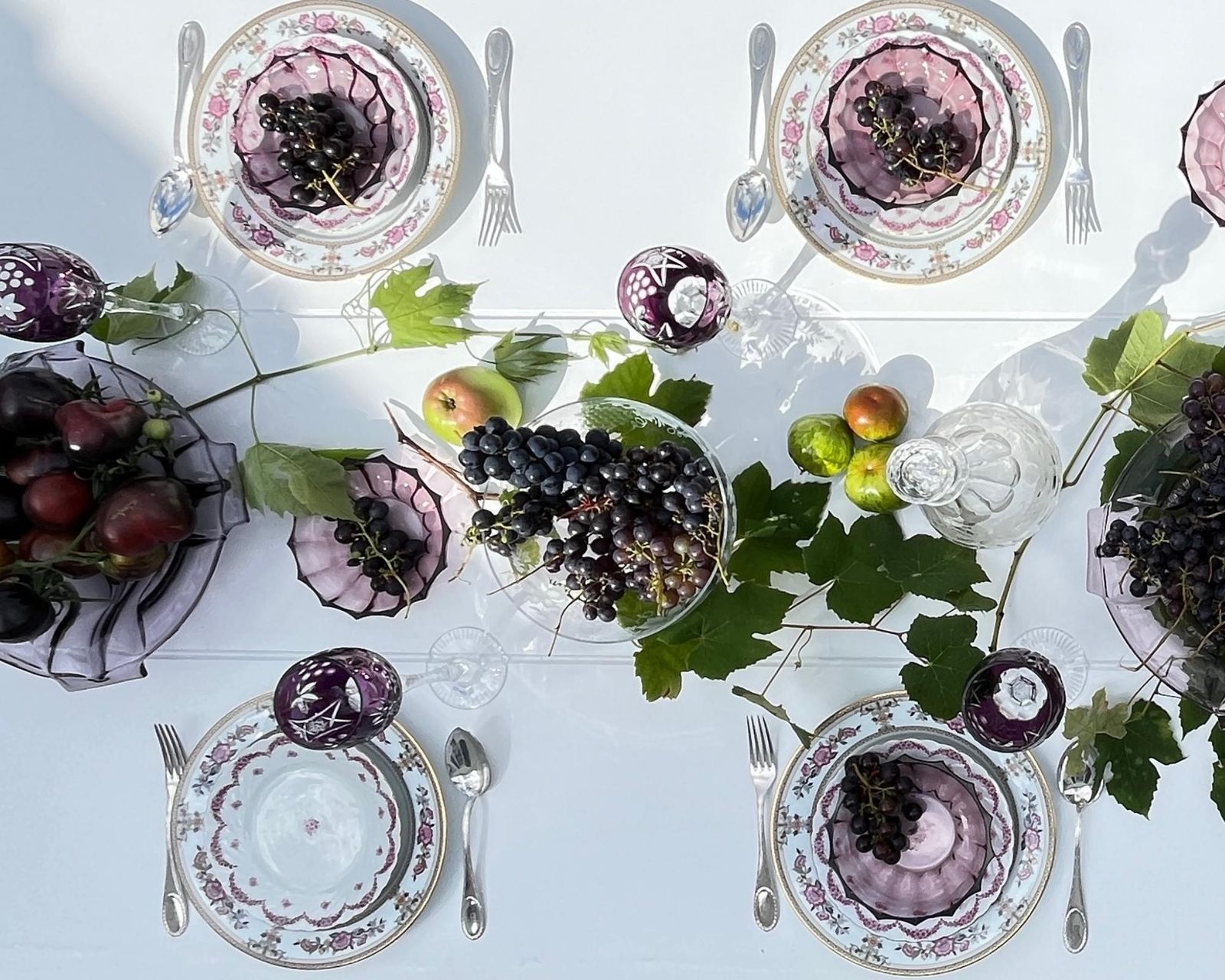 Amethyst Dessert Bowls | 8pcs | Stunning Star Shaped Deep Plates photo buy