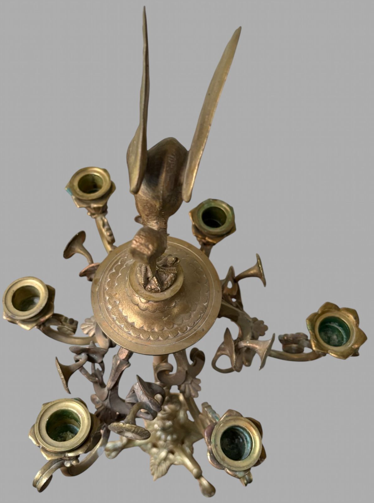 A Set Of Fabulous Auguste Cain French Gilt Bronze Candelabra photo vintage