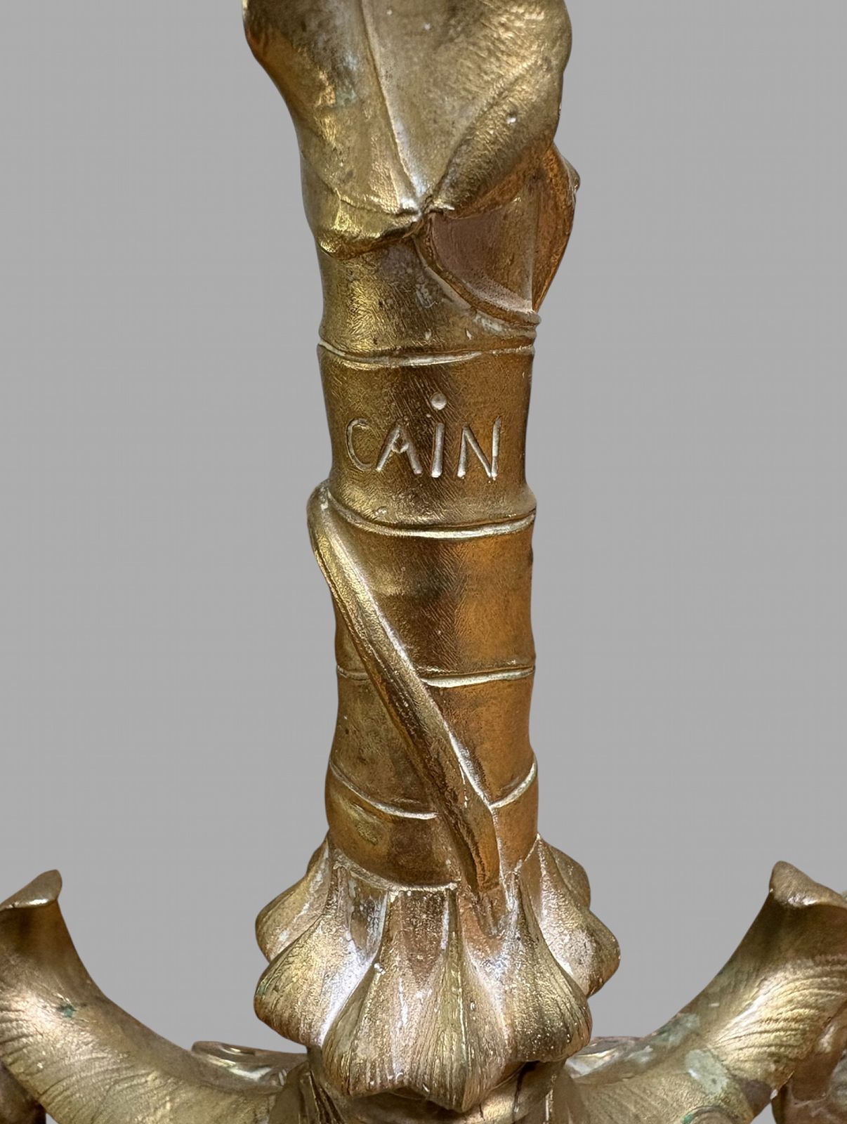 1885.0 A Set Of Fabulous Auguste Cain French Gilt Bronze Candelabra photo