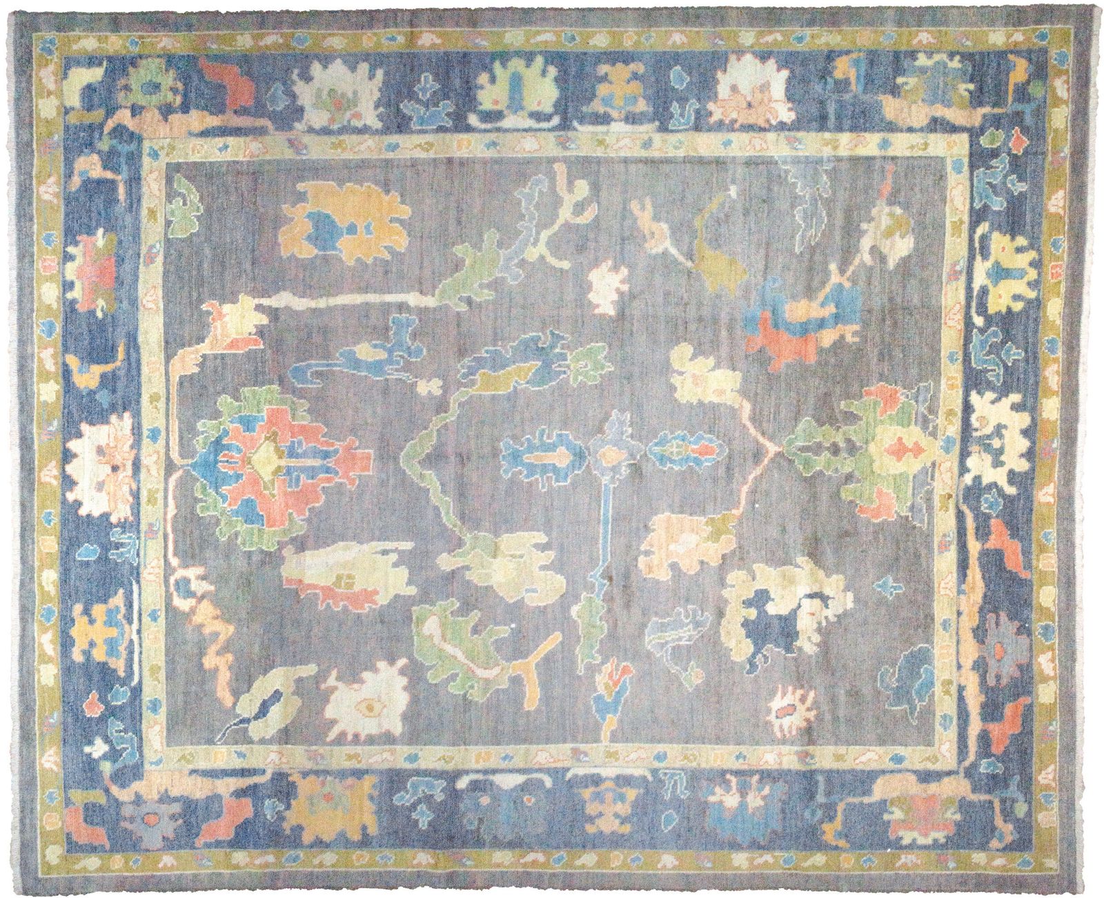 Antique Finished Ushak Carpet 357x309cm photo buy