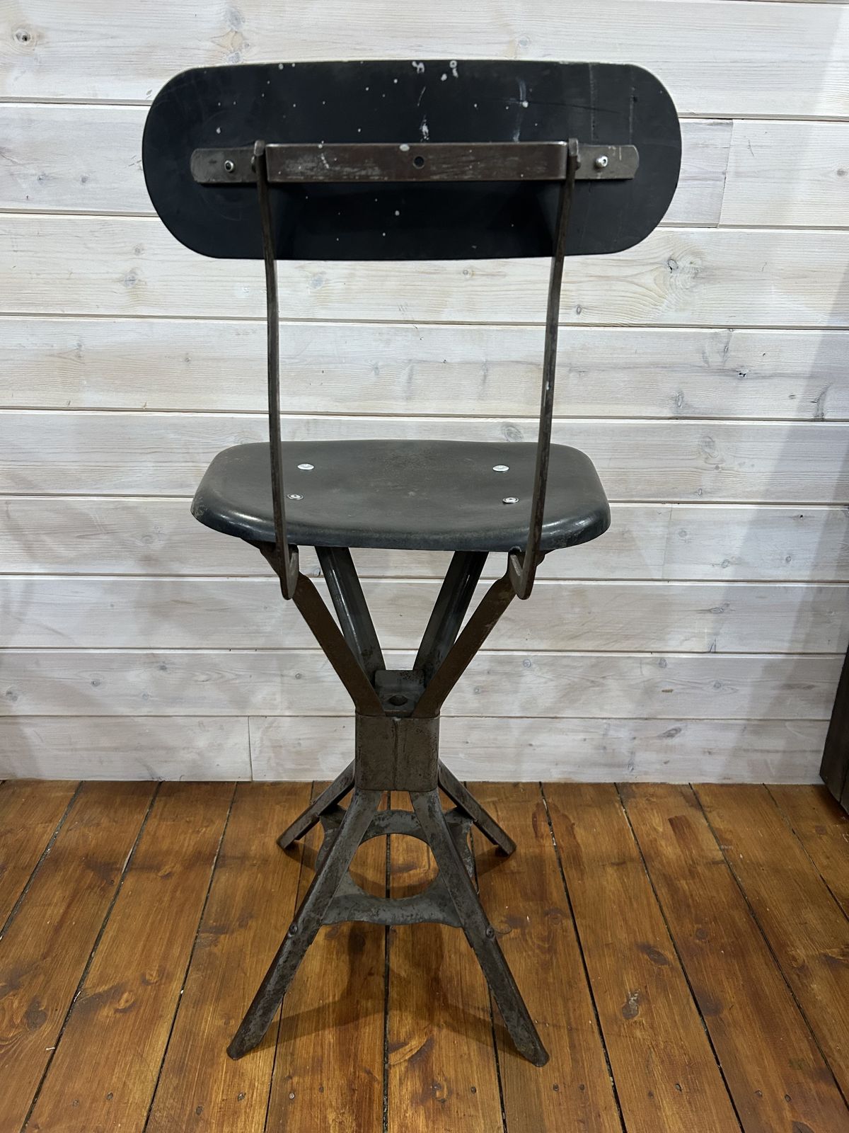 Industrial 1960s Chair. Lightly Cleaned But As Is In The Factory!!But photo buy