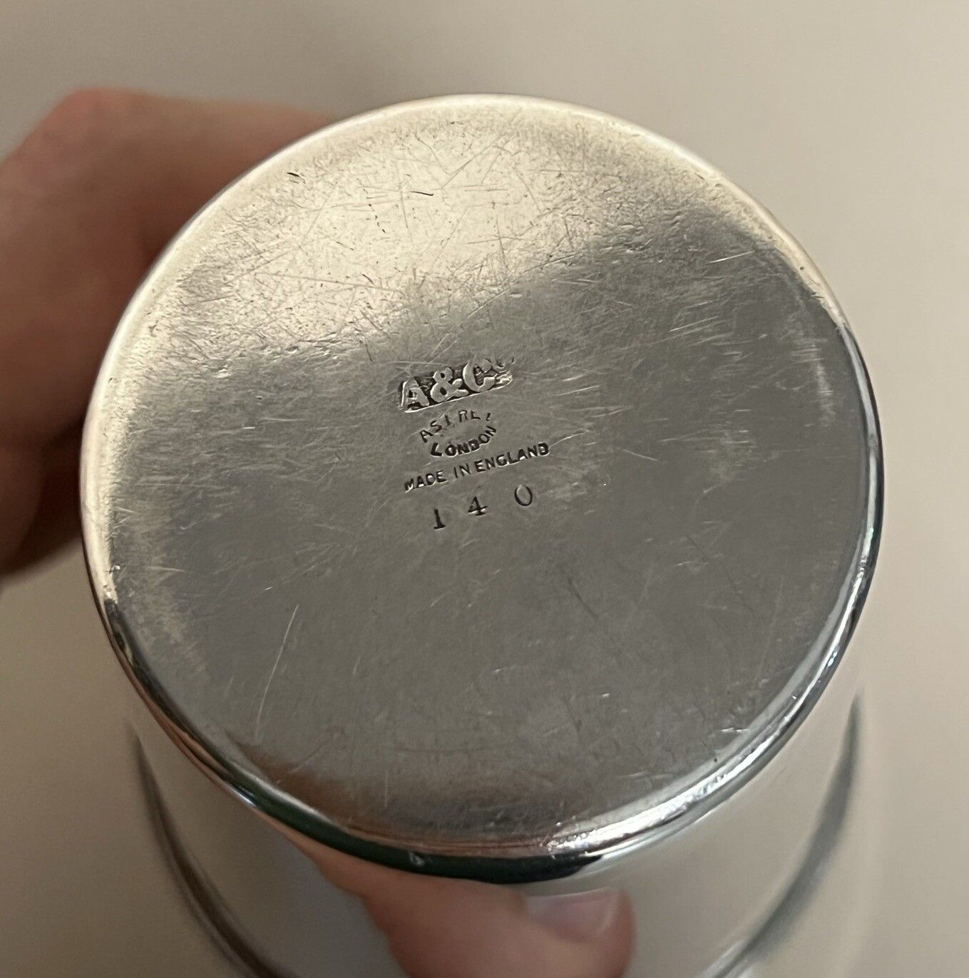 Antique Circa 1920 Art Deco Asprey & Co London Silver Plated Cocktail Shaker photo vinterior