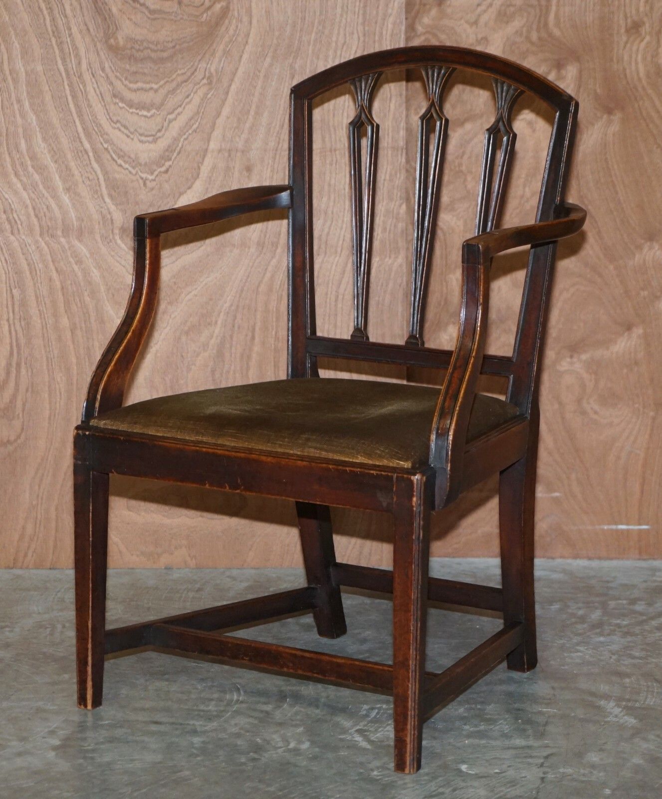 Antique Pair Of Georgian Carved Armchairs Circa 1780 Lovely Carvings Throughout photo furniture
