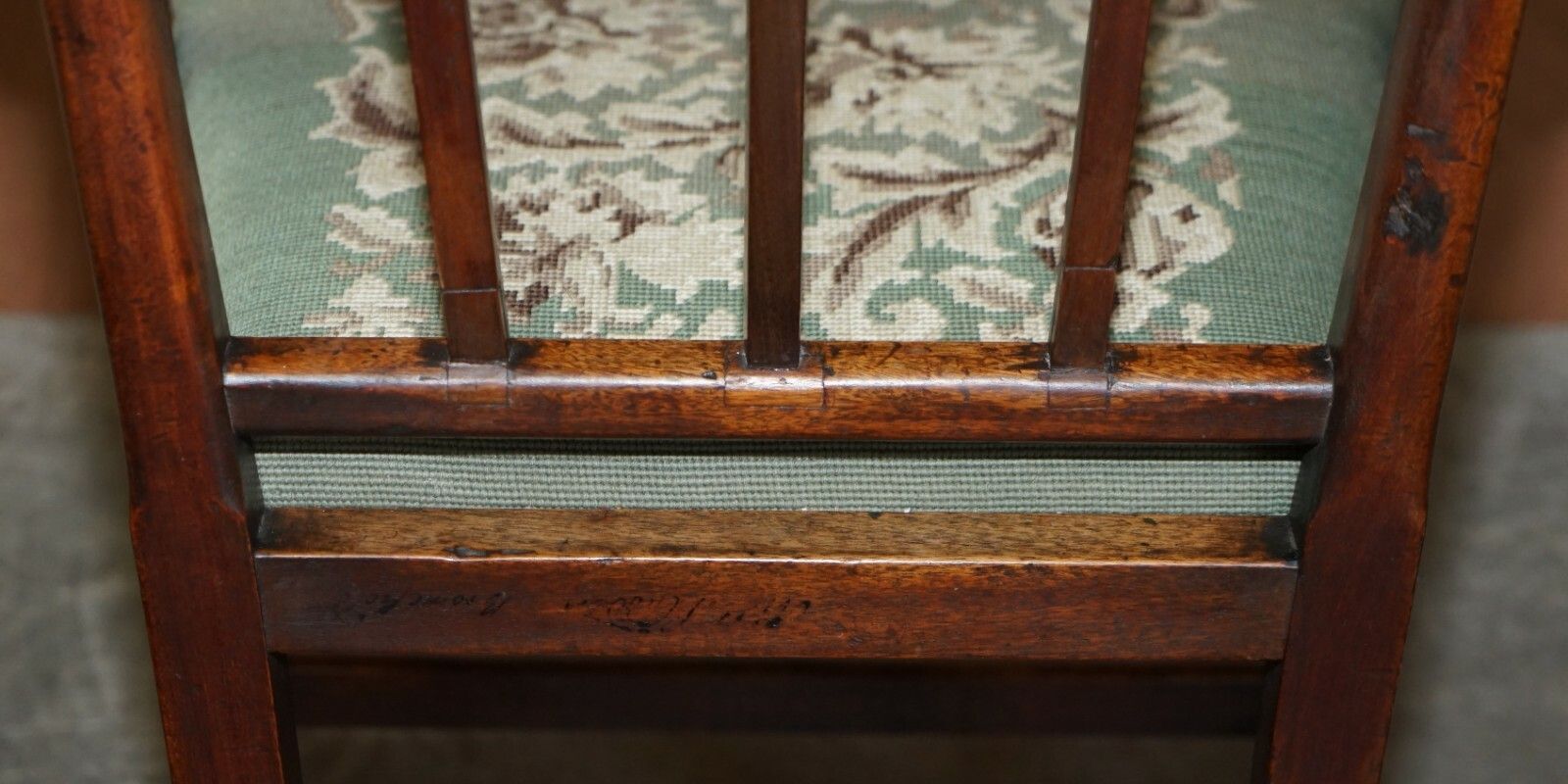 1350.0 Antique Pair Of Georgian Carved Armchairs Circa 1780 Lovely Carvings Throughout photo