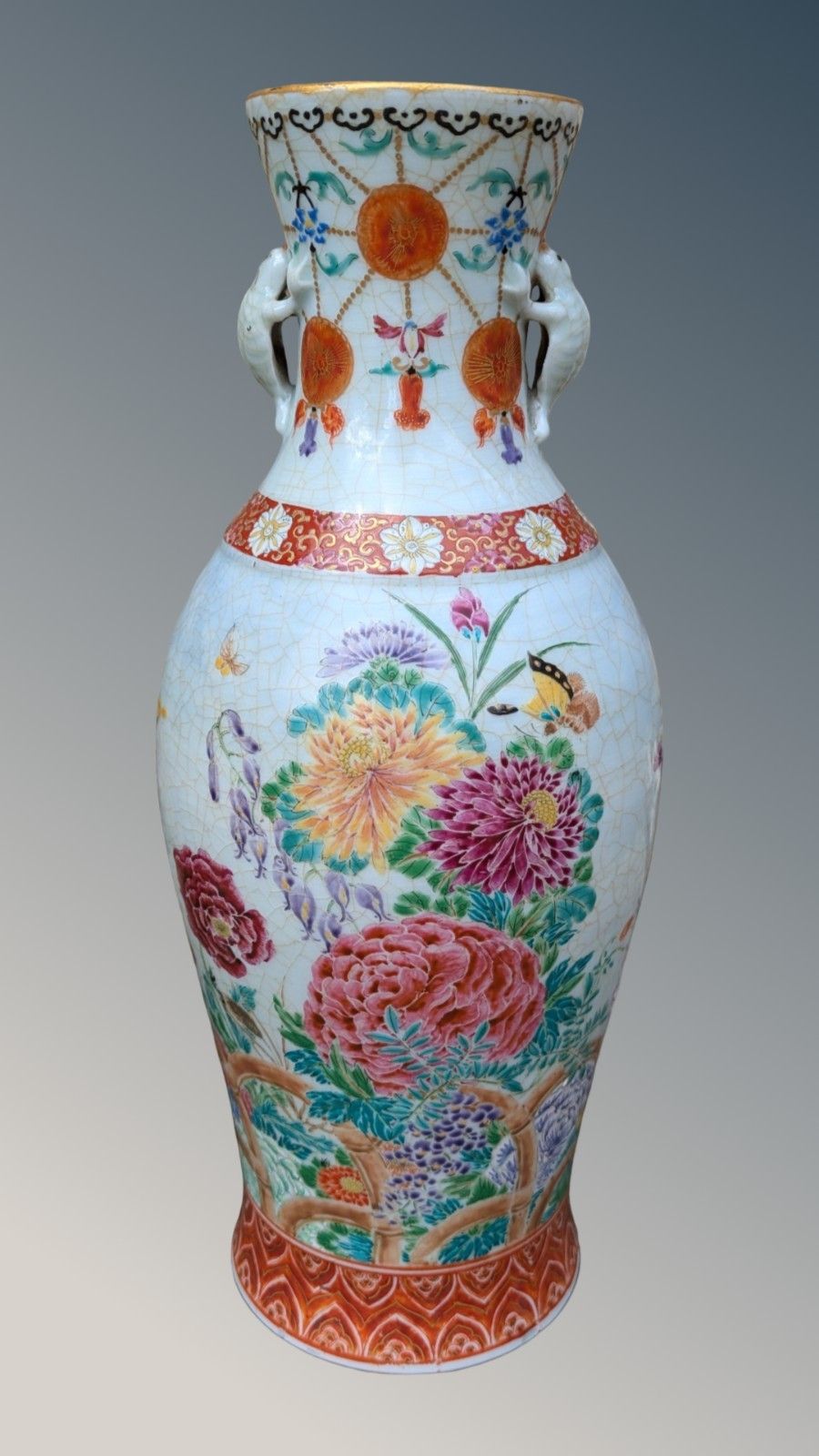 Beautiful Pair Of Japanese Kutani Vases Meiji Period photo 875.0