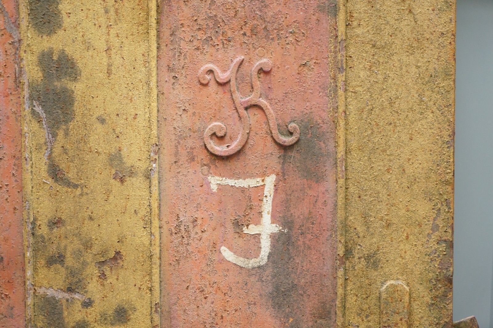 Rare 1922 Hand Painted Hungarian Hand Painted Security Anti Looting Door Hungry photo 1350.0