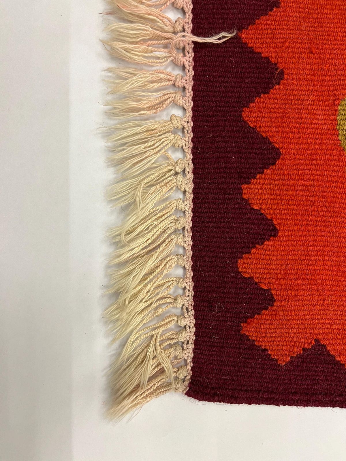 Vintage Moldavian Kilim Rug: 1950s Floral Wool Runner (200x96 Cm) photo Textiles