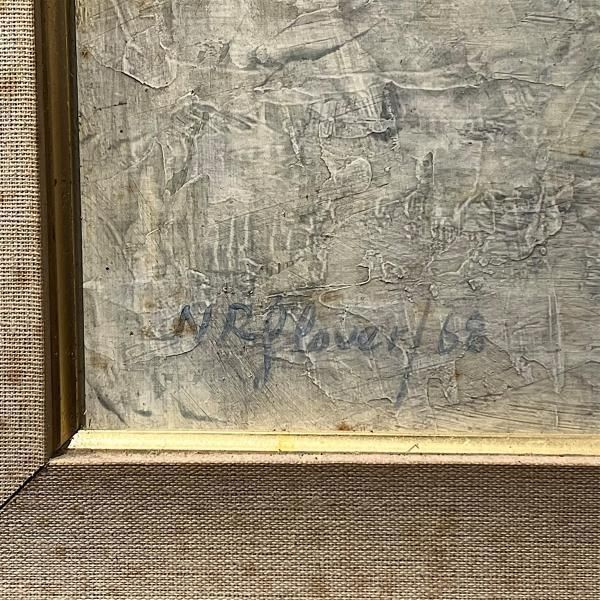 Norah Glover Frsa Large Oil On Board "Certosa Pavia" photo for sale