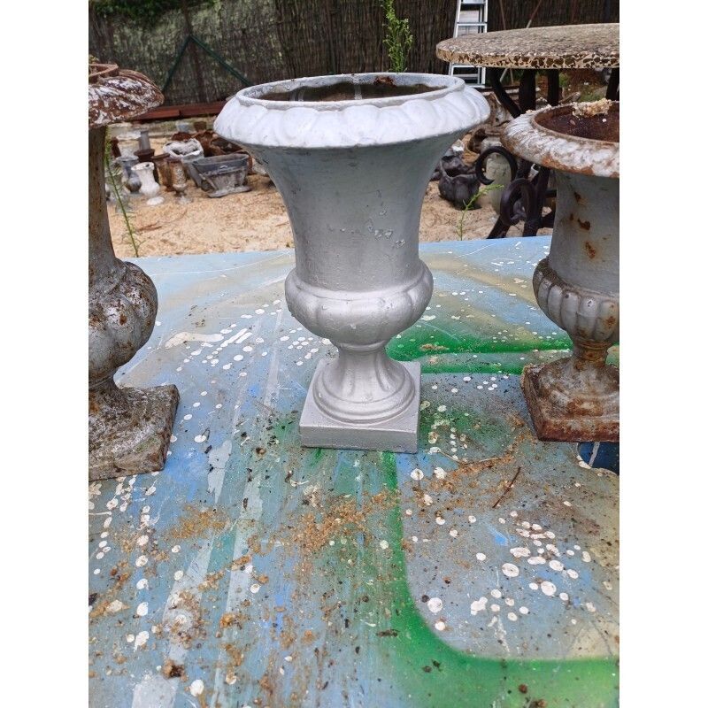 Set Of 6 Medici Cast Iron Vases From Charleville   Mézières 1900 photo Home Decor
