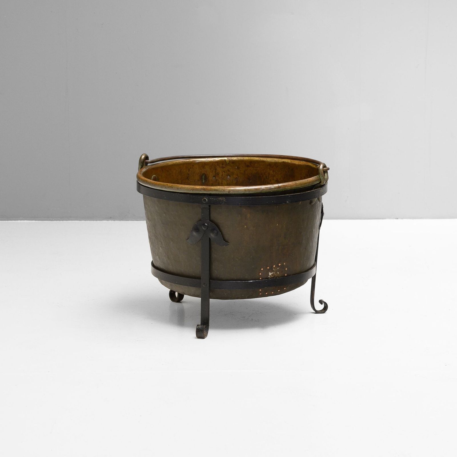 Copper Cauldron, 1800s, Antique