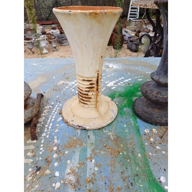 Lot Of 6 Cast Iron Vases From 1900 From Charleville Mézières photo for sale