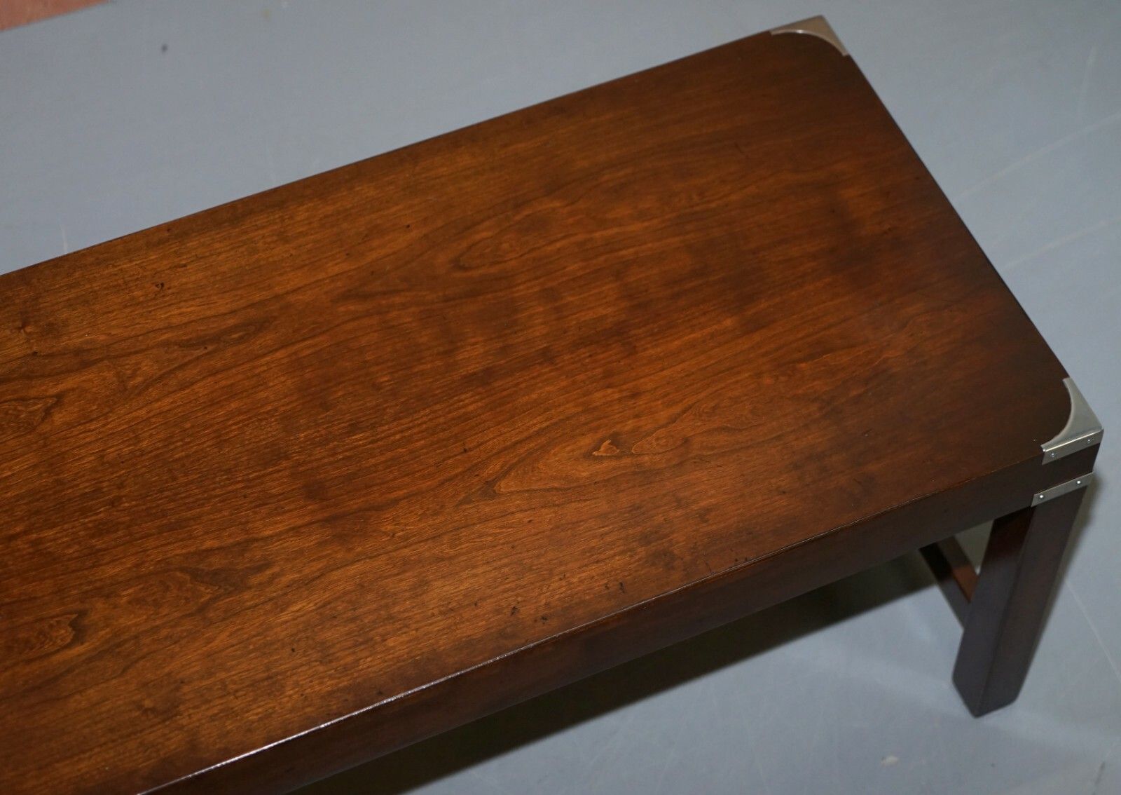 Luxury Rrp £2400 Kennedy Harrods London Military Campaign Coffee Cocktail Table photo vinterior