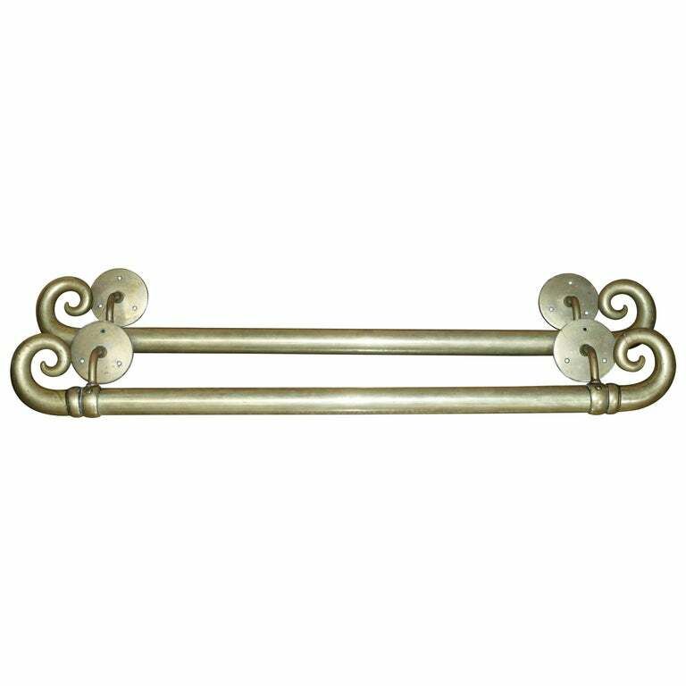 Very Large Pair Of 122cm Tall  Antique Victorian Brass Door Handles / Door Pulls