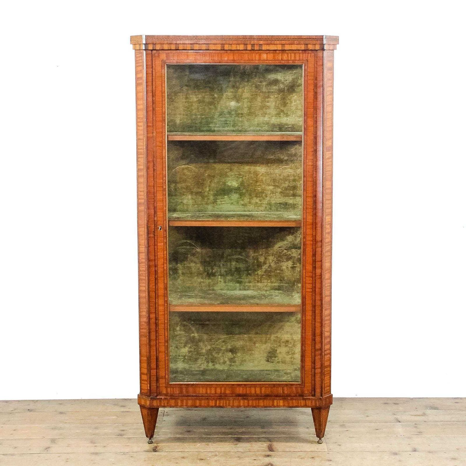 Antique Inlaid Kingswood Display Cabinet | Antiques | Antique Cabinet | Antique Storage | Display Cabinet (M 6315)