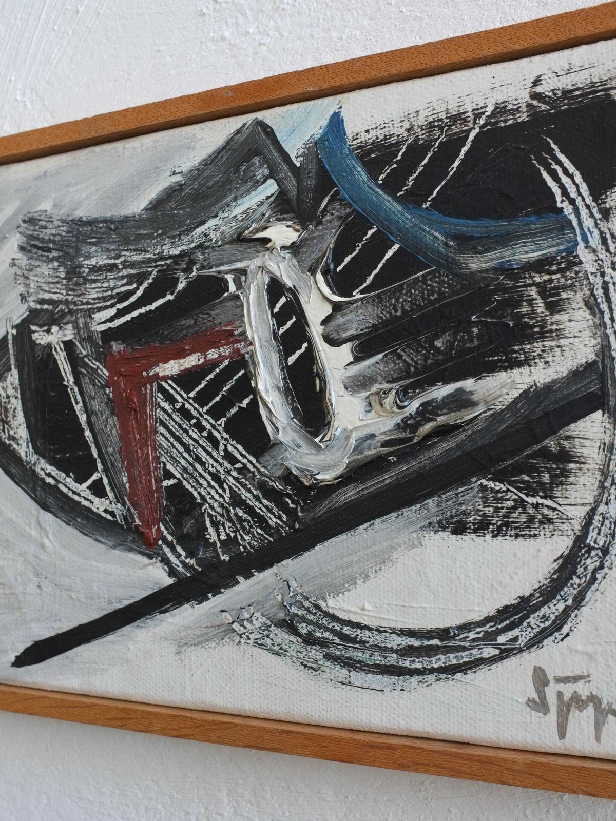 Lars Sjögren Abstract Oil Painting | Sweden | 1965 photo Art