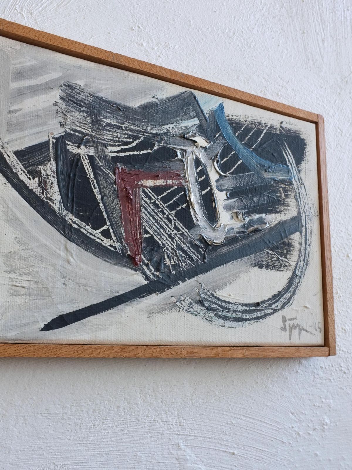 Lars Sjögren Abstract Oil Painting | Sweden | 1965 photo 815.0