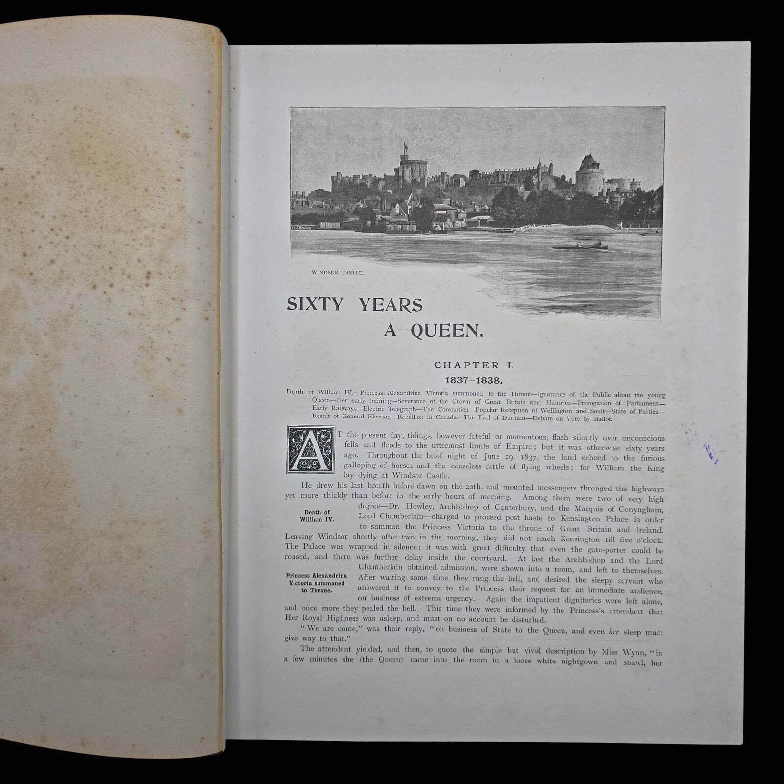 Antique Royal Book, Sixty Years A Queen, History Reference, Hardcover, Victorian photo 301.0