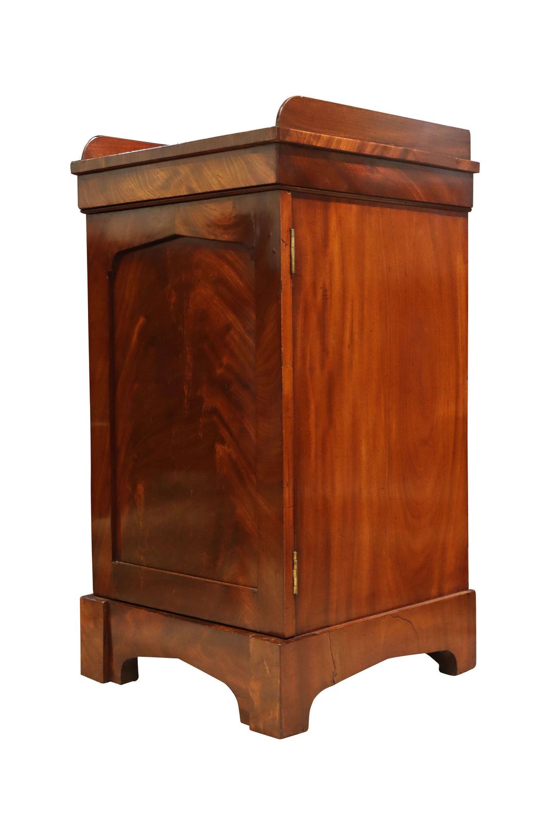 Mid 19th Century Flame Mahogany Pedestal Cupboard, Circa 1840 photo vinterior