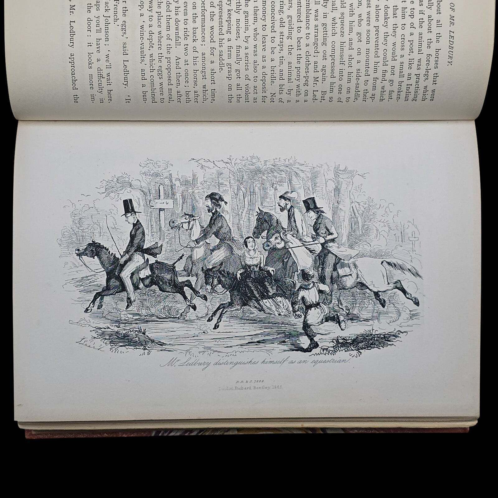 Antique Book, Adventures Of Mr Ledbury, Albert Smith, Novel, Literature, C.1886 photo buy